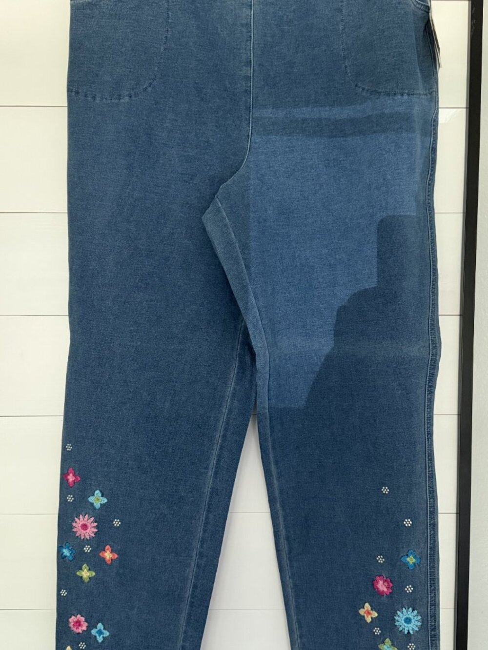 Women's Blue Denim Quacker Factory Jeans NWT XL